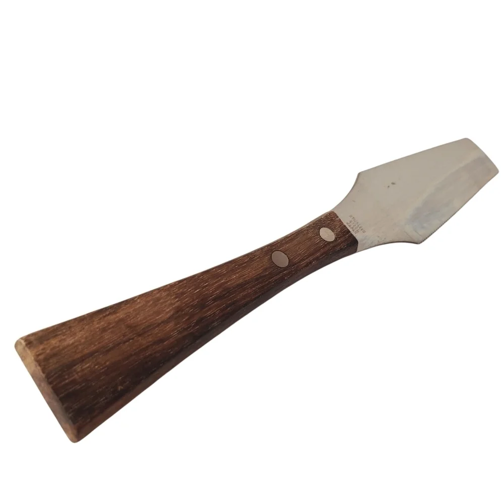 Vntg Mid-Century Modern Wood Handle Cake Knife. Stainless. Made In Japan